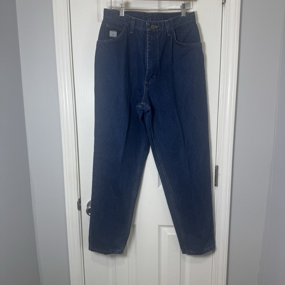 Vintage Wrangler Jeans For Women 28x29 Denim Made USA High Waisted Tapered Mom